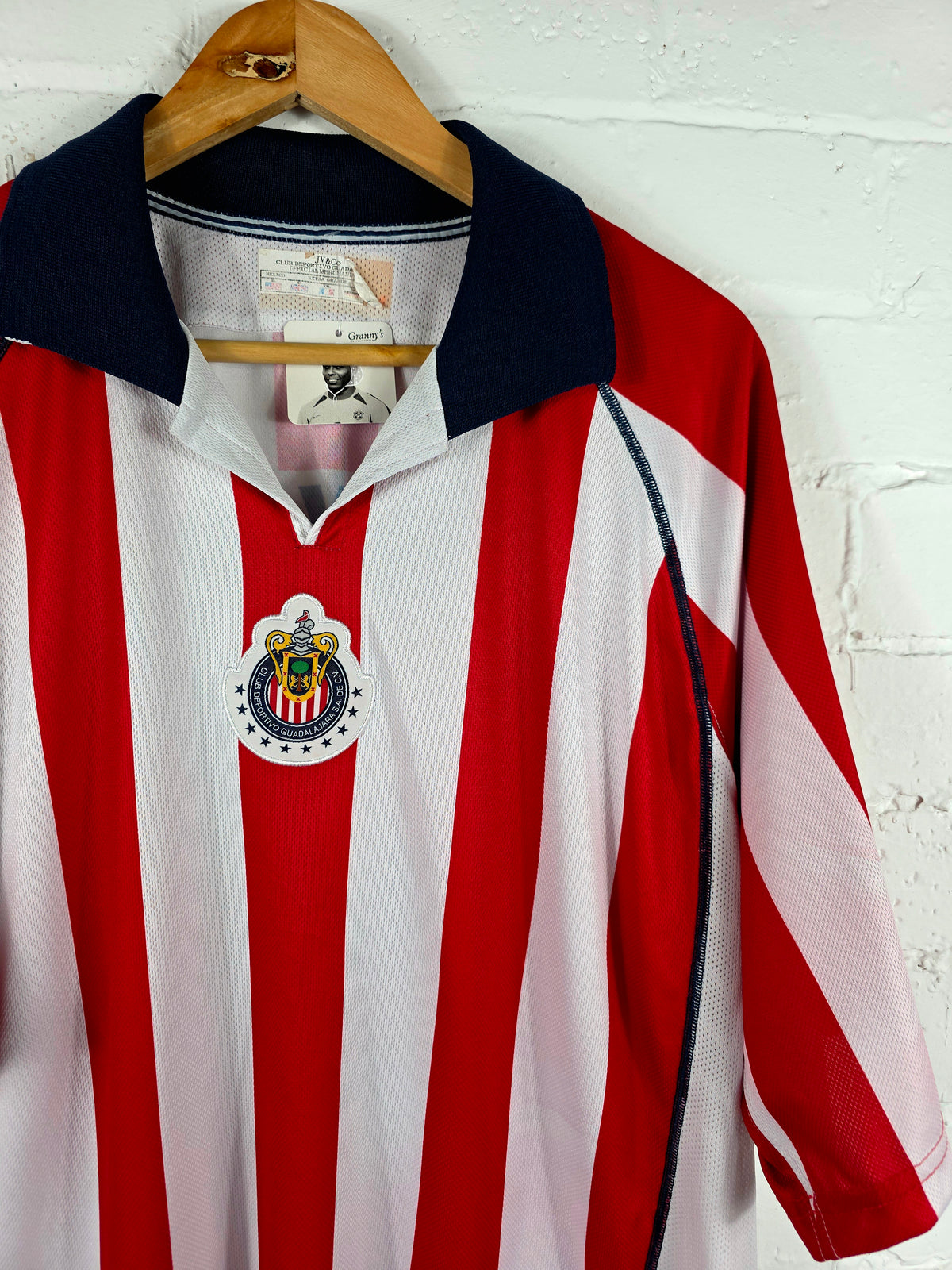 JV & Co C.D. Guadalajara 2003/04 'H.Reynoso 4' Player Issue Home Shirt XL