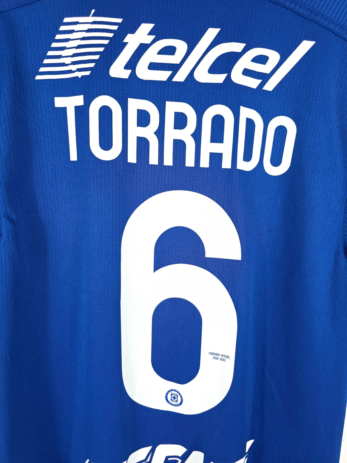 Umbro Cruz Azul 2012/13 'Torrado 6' Signed Home Shirt Medium
