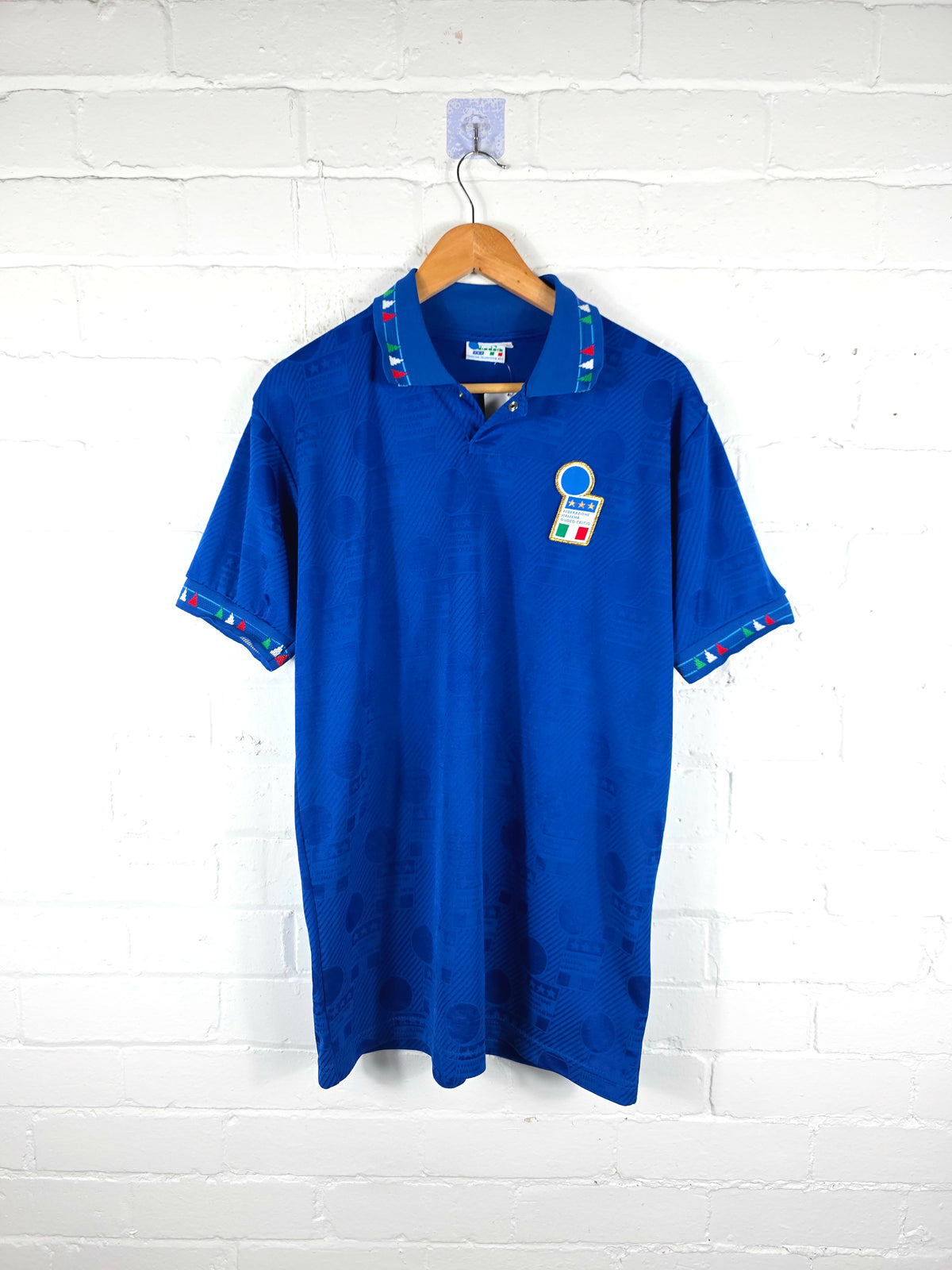 Diadora Italy 1993/94 Player Spec Home Shirt Large