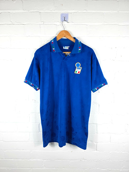 Diadora Italy 1993/94 Player Spec Home Shirt Large