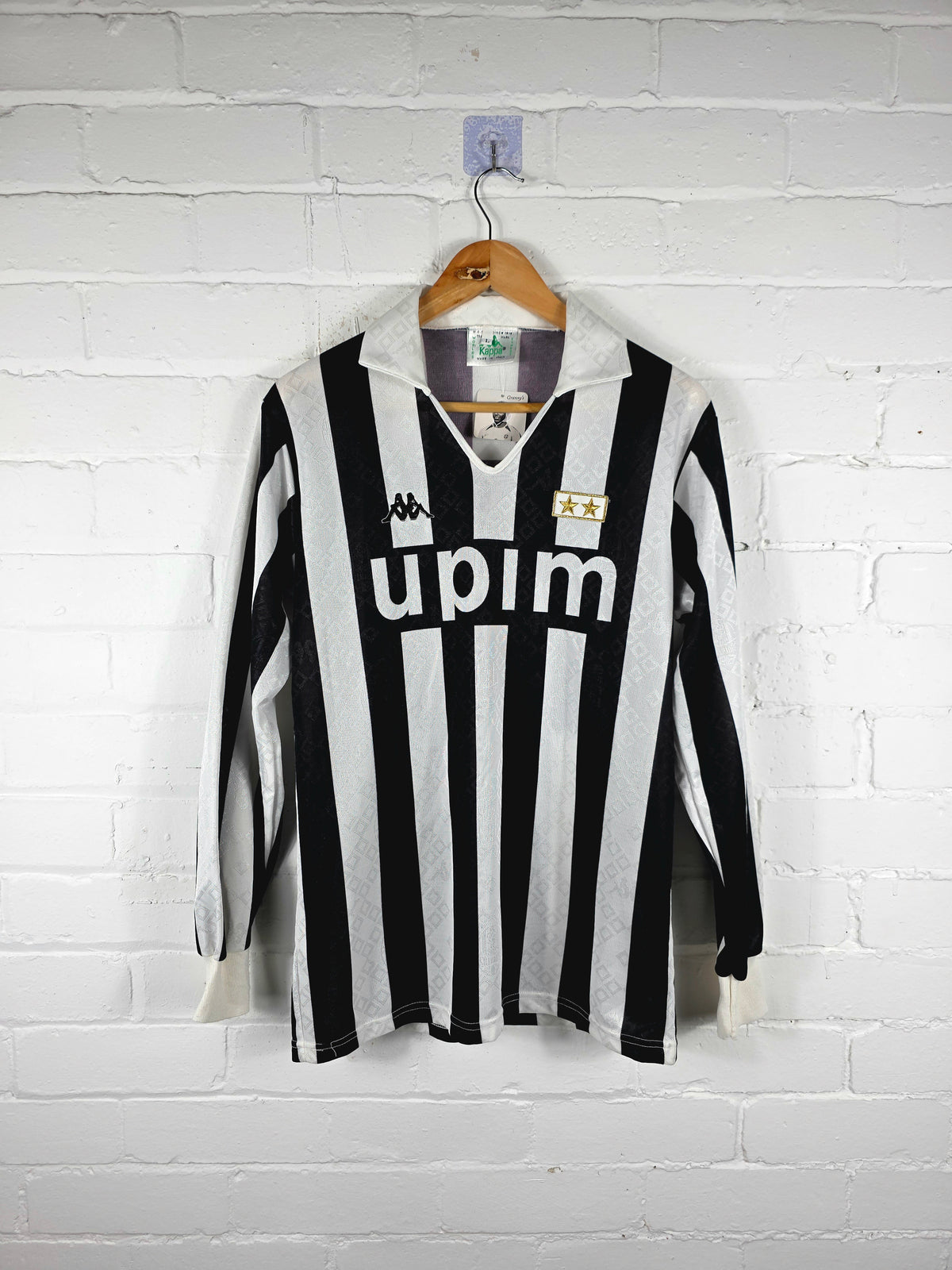 Kappa Juventus 1989/90 Match Issue Long Sleeve Home Shirt Large