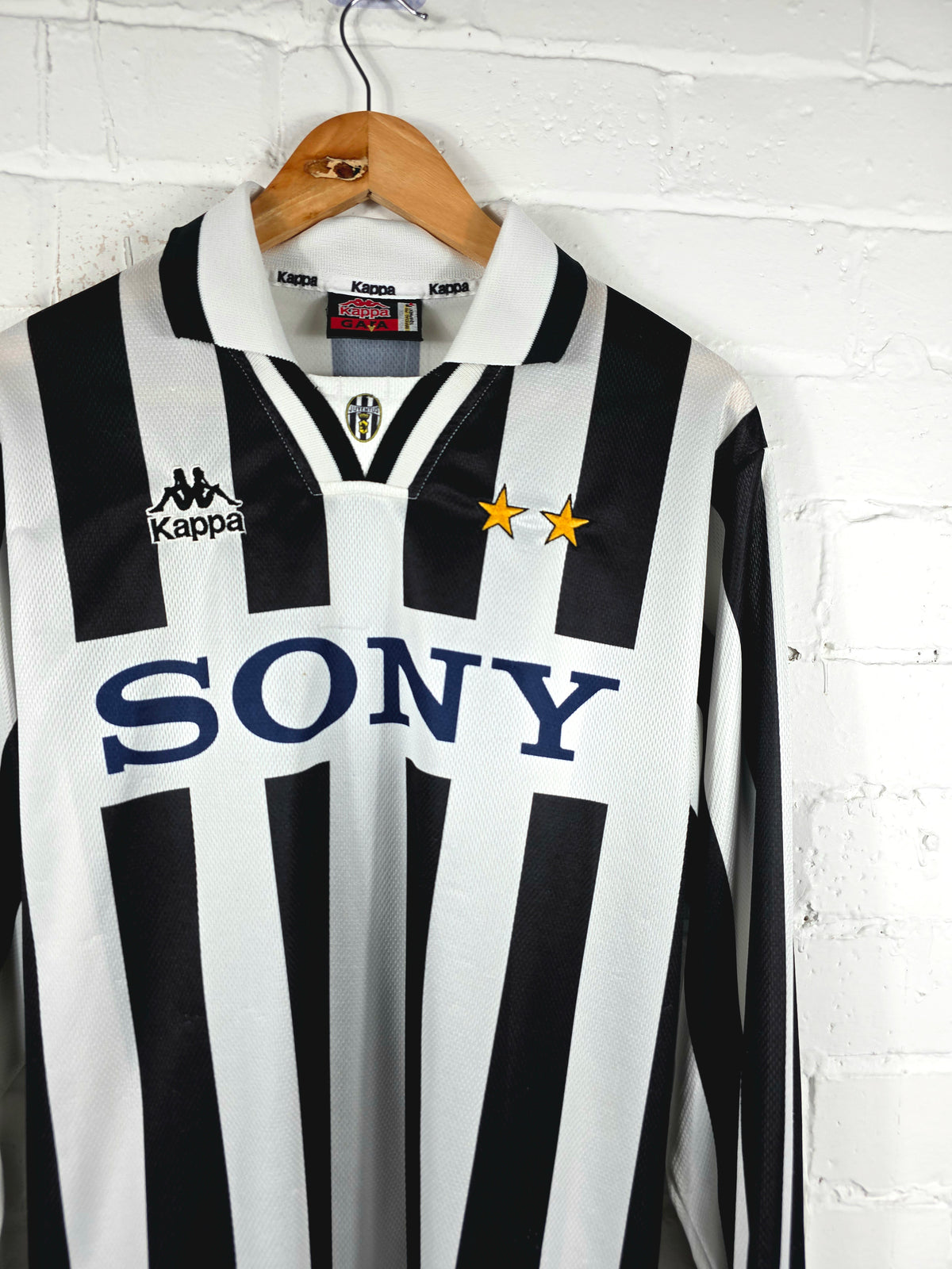 Kappa Juventus 1995/97 Long Sleeve Home Shirt Large