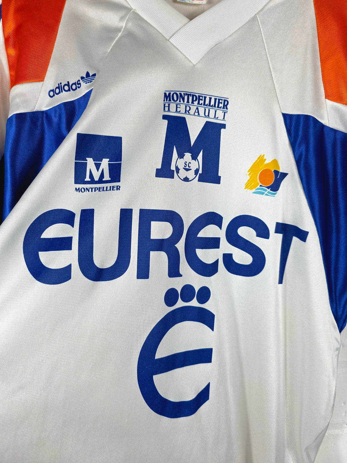 Adidas Montpellier 1991/93 Long Sleeve Home Shirt Small