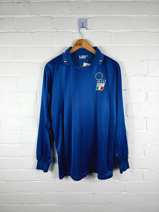 Diadora Italy 1992/93 Player Spec Long Sleeve Home Shirt Medium