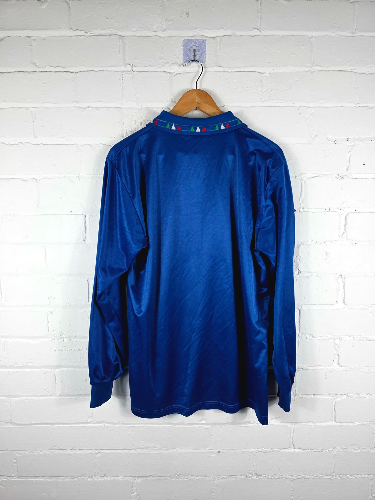 Diadora Italy 1992/93 Player Spec Long Sleeve Home Shirt Medium