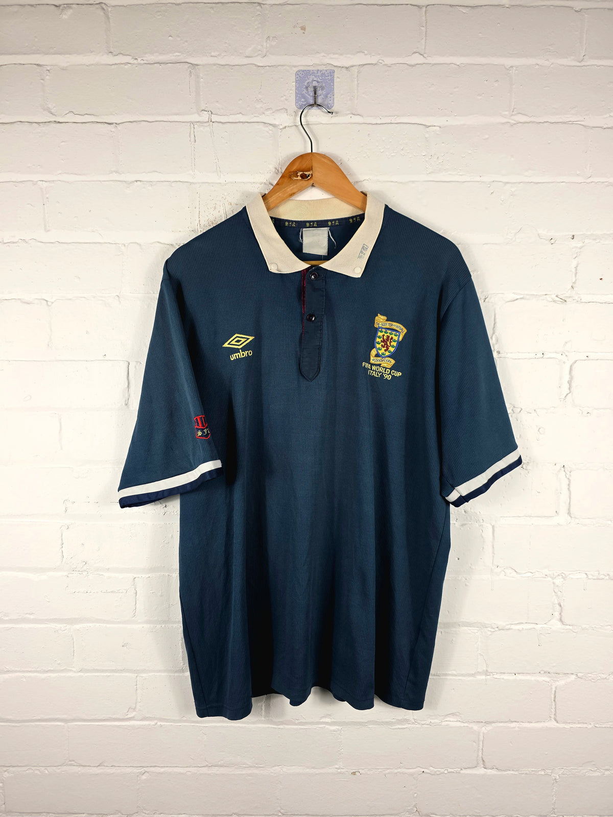 Umbro Scotland 1988/91 Italia 90 Home Shirt XL