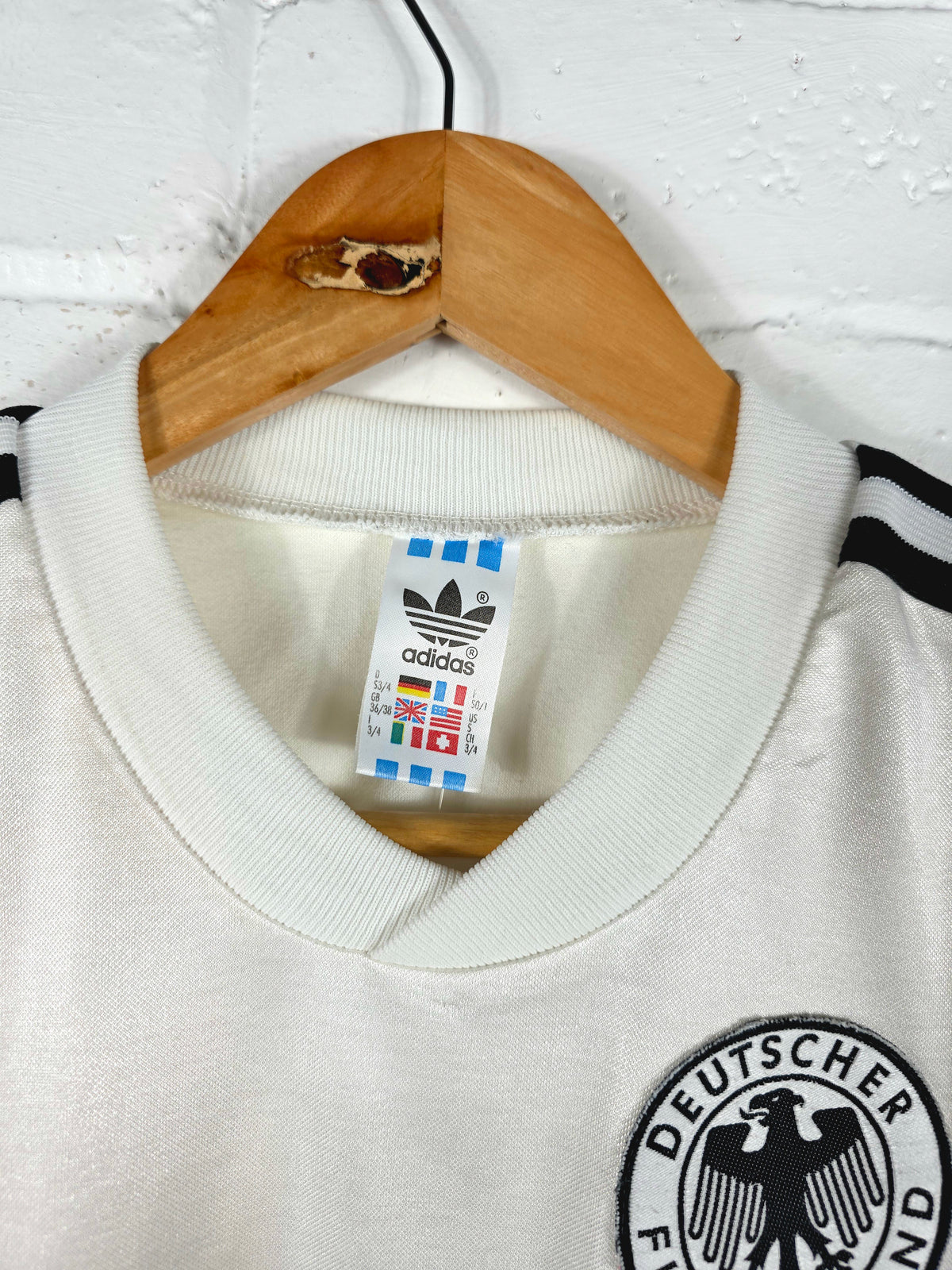 Adidas Germany 1988/90 Home Shirt Small