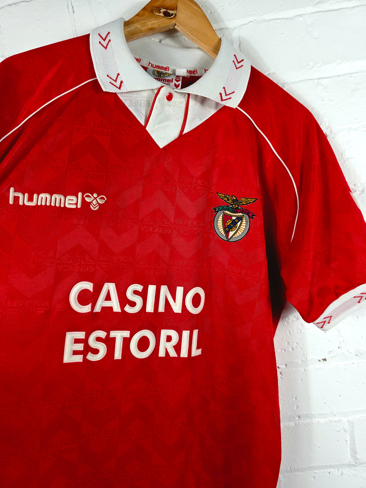 Hummel Benfica 1993/94 Home Shirt Medium