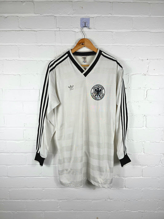 Adidas Germany 1984/86 Long Sleeve Home Shirt Large