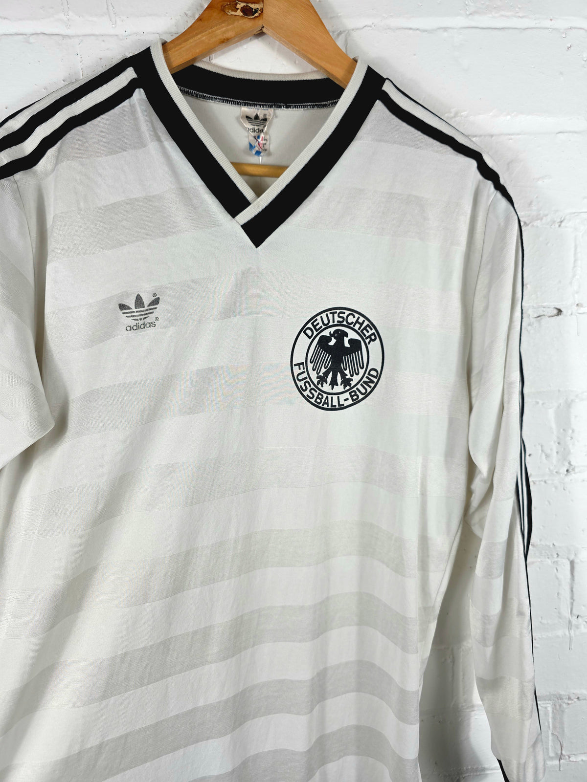 Adidas Germany 1984/86 Long Sleeve Home Shirt Large