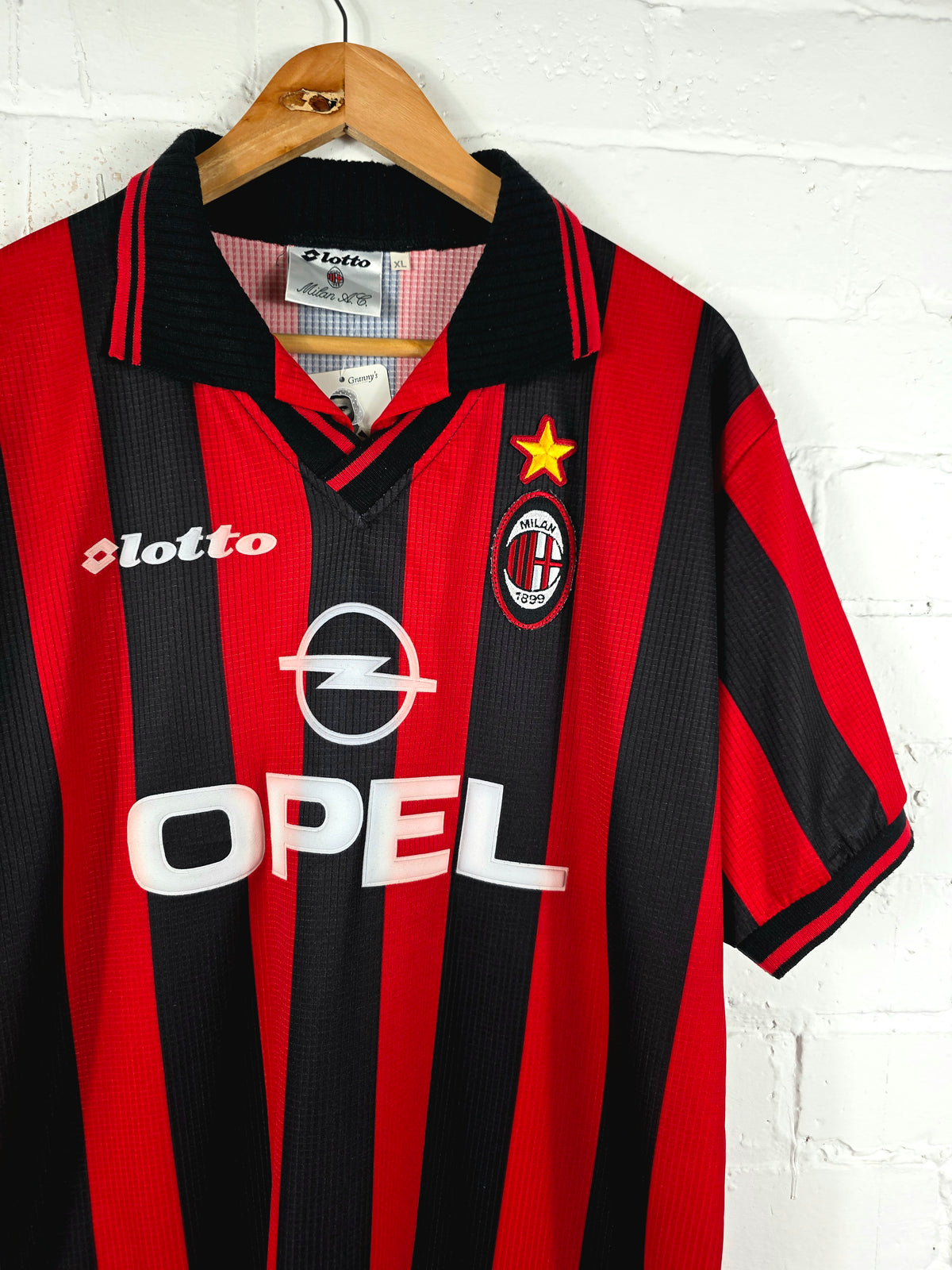 Lotto AC Milan 1997/98 Home Shirt XL