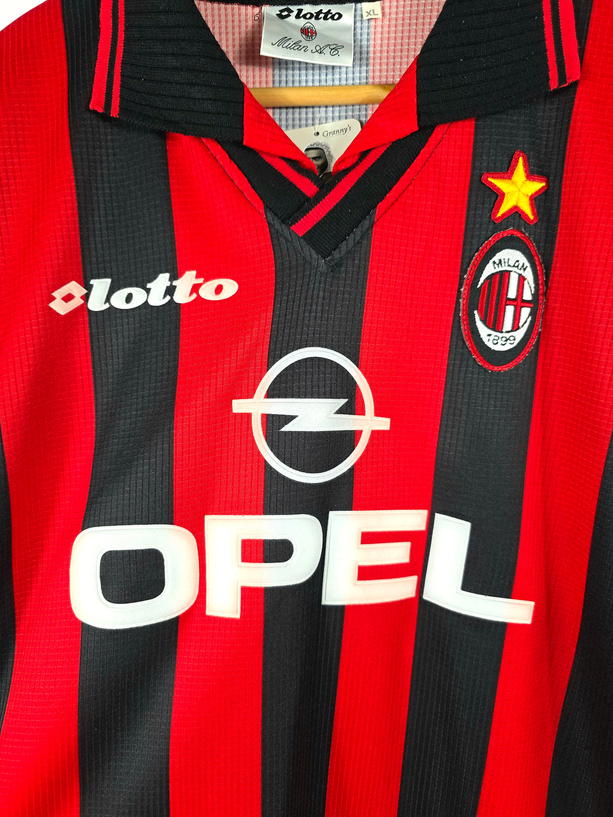 Lotto AC Milan 1997/98 Home Shirt XL