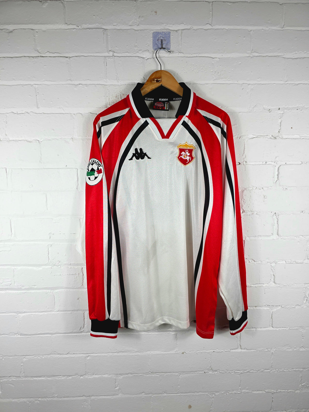 Kappa Ancona 1997/98 'Tentoni 6' Long Sleeve Match Issue Away Shirt XL