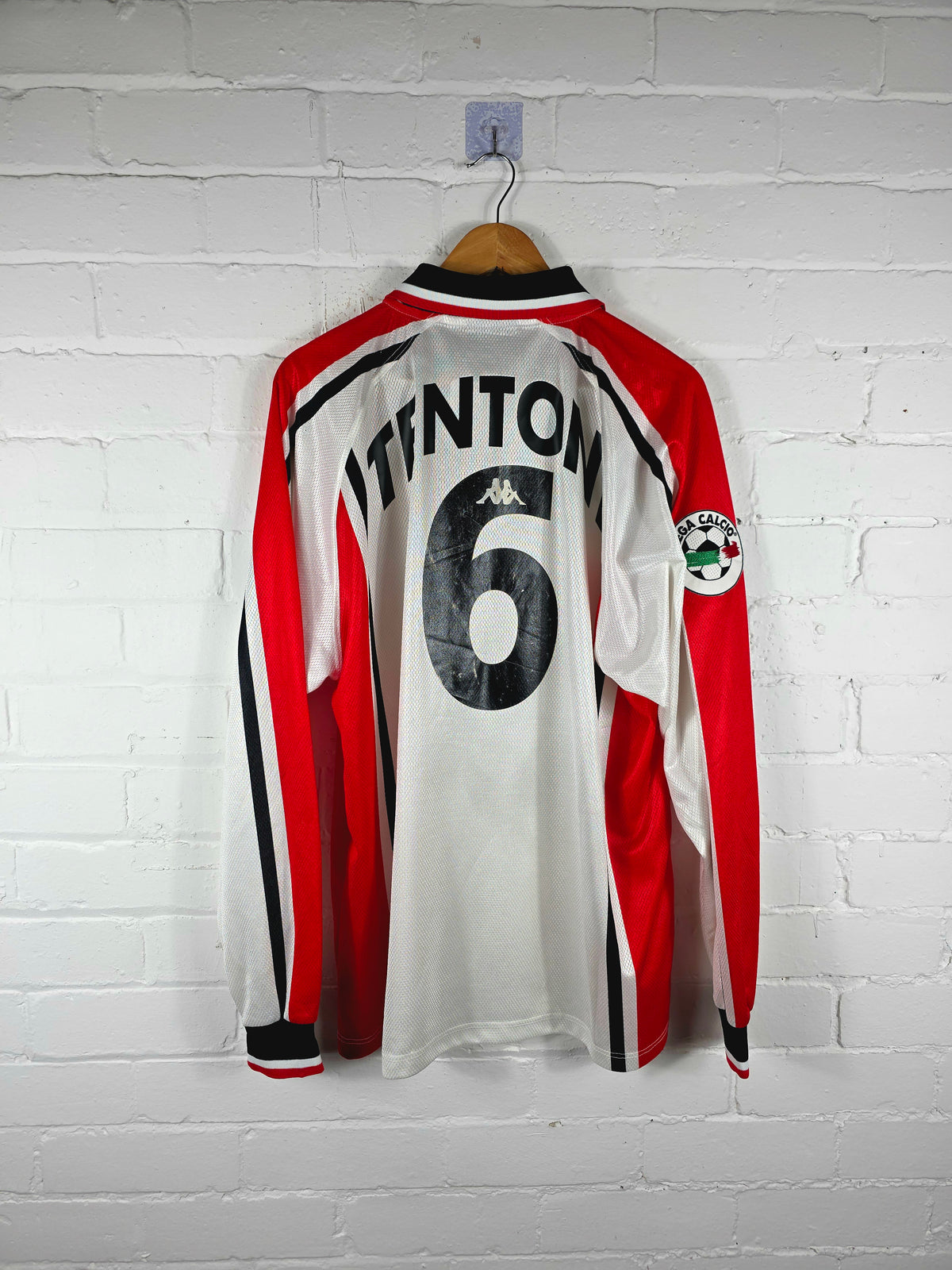 Kappa Ancona 1997/98 'Tentoni 6' Long Sleeve Match Issue Away Shirt XL