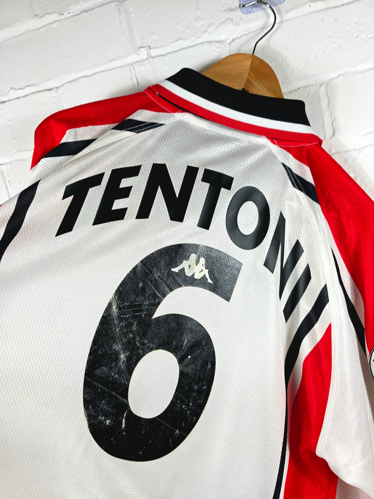 Kappa Ancona 1997/98 'Tentoni 6' Long Sleeve Match Issue Away Shirt XL