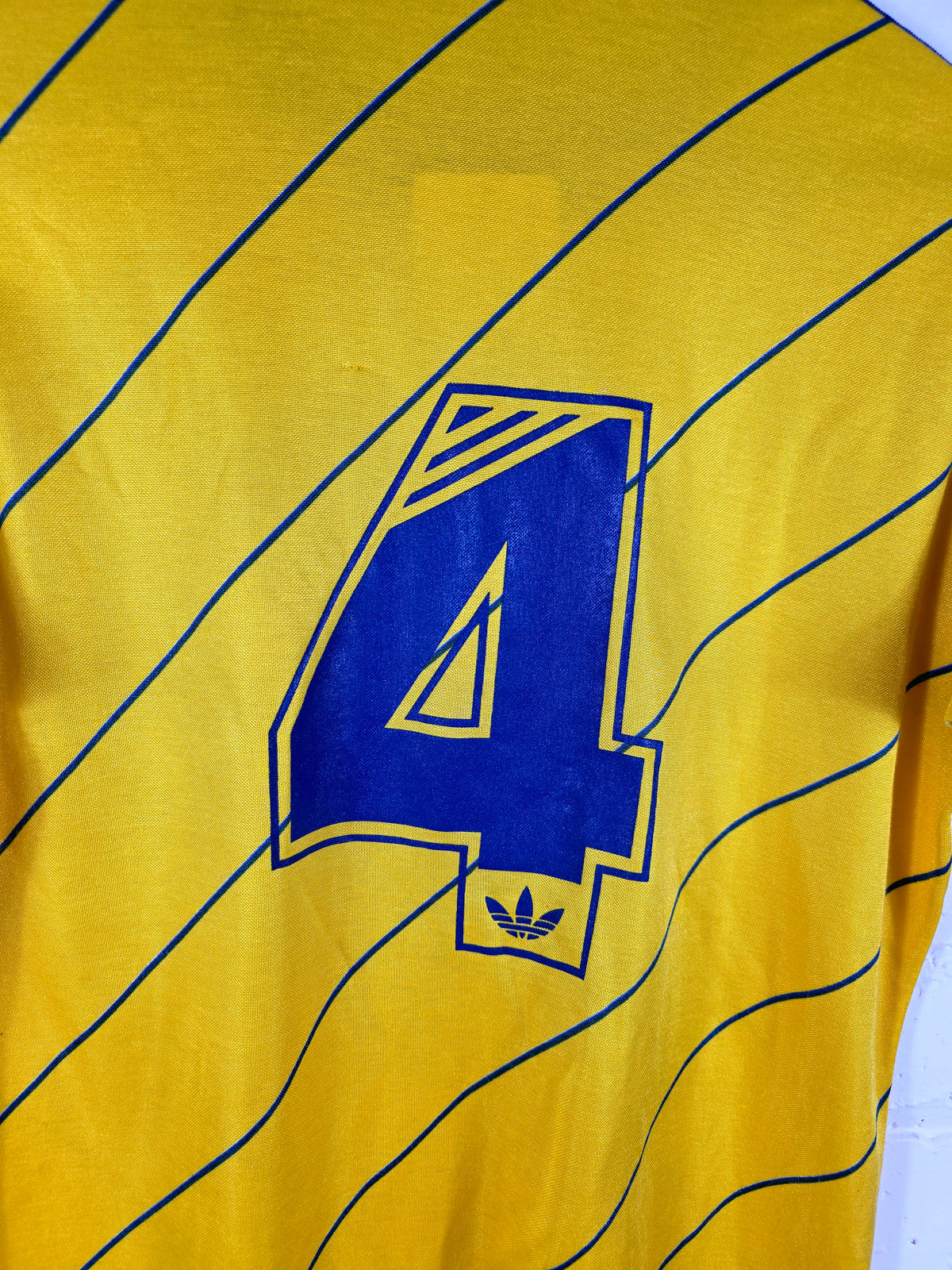 Adidas Sweden 1985/86 Match Issue Home Shirt Large