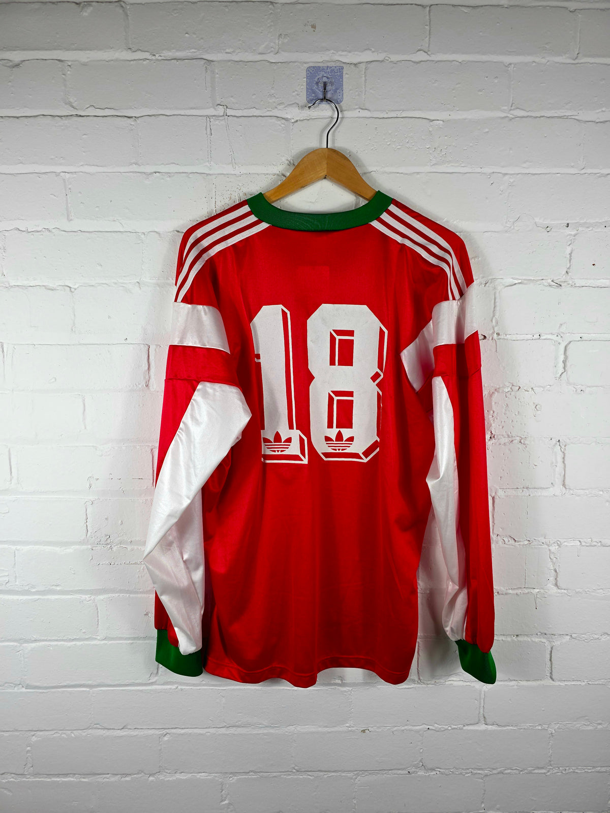 Adidas Portugal 1990/91 Long Sleeve Match Issue Home Shirt XL