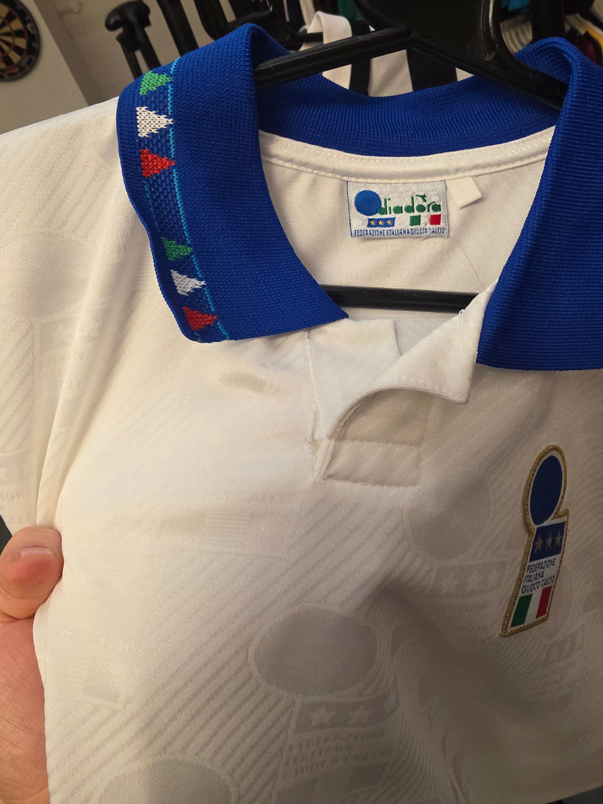 Diadora Italy 1993/94 Player Spec Away Shirt Large