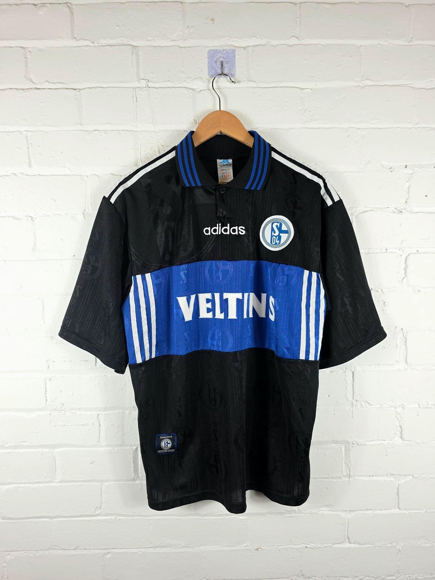 Adidas Schalke 04 1997/98 'Wilmots 24' Away Shirt Large