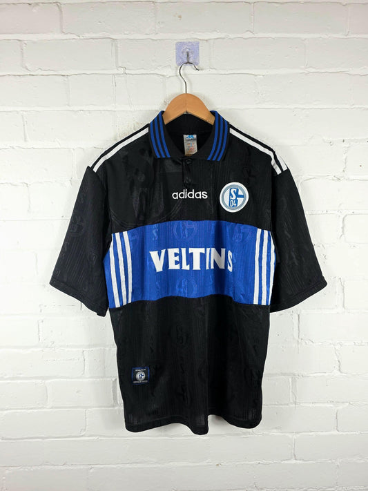 Adidas Schalke 04 1997/98 'Wilmots 24' Away Shirt Large