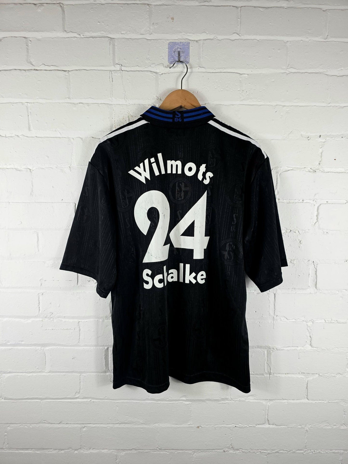 Adidas Schalke 04 1997/98 'Wilmots 24' Away Shirt Large