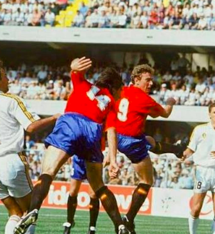 Le Coq Sportif Spain 1988/90 '14 (Górriz)' Match Issue Home Shirt Large