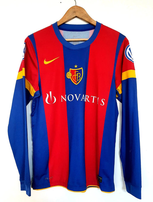 Nike FC Basel 11/12 Player Spec Long Sleeve Home Shirt Medium