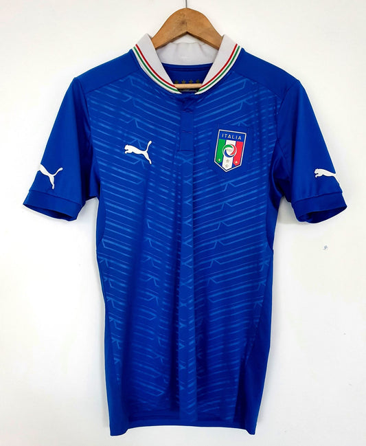 Puma Italy Euro 12/13 Balotelli Signed Home Shirt Small