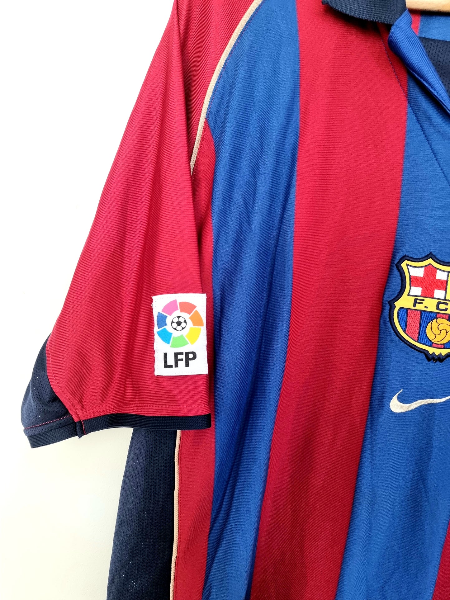 Nike Barcelona 01/02 'Saviola 7' Home Shirt XL