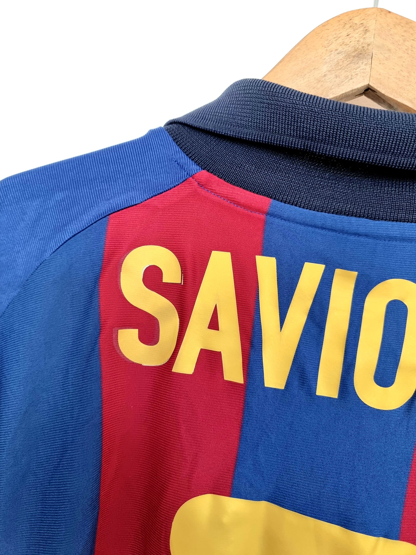 Nike Barcelona 01/02 'Saviola 7' Home Shirt XL