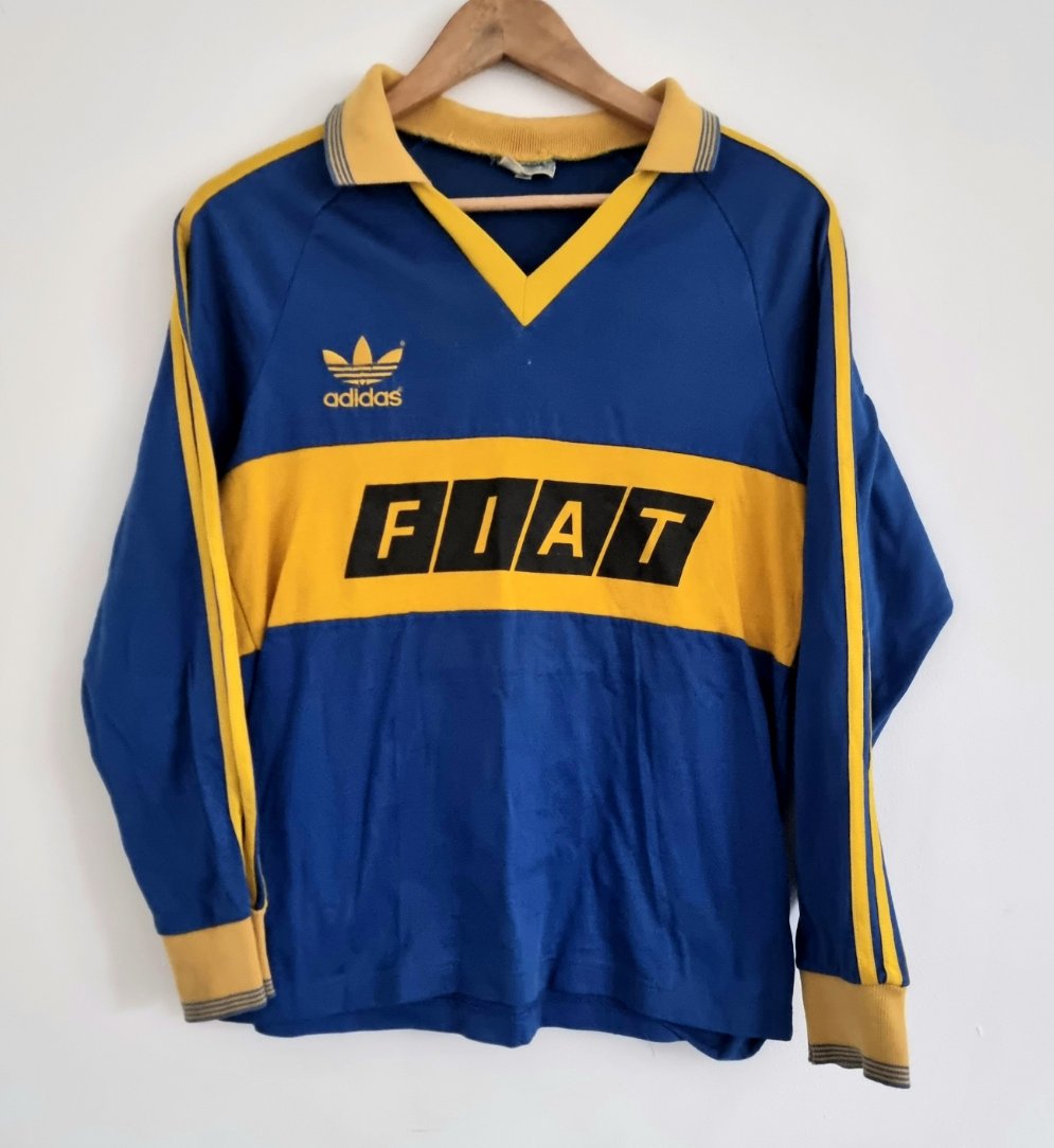 Adidas Boca Juniors 89/92 Long Sleeve Home Shirt Small