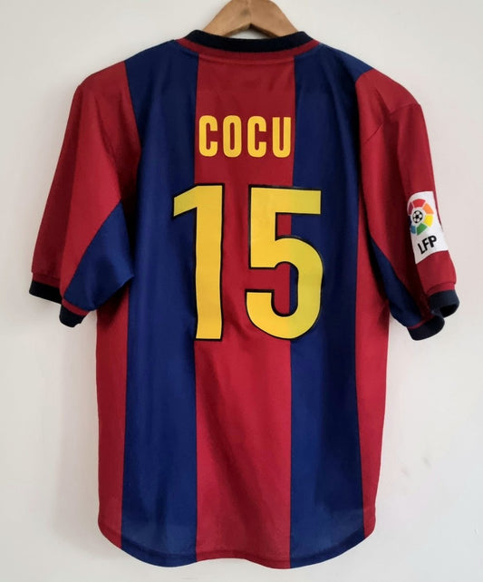 Nike Barcelona 98/00 'Cocu 15' Home Shirt Small