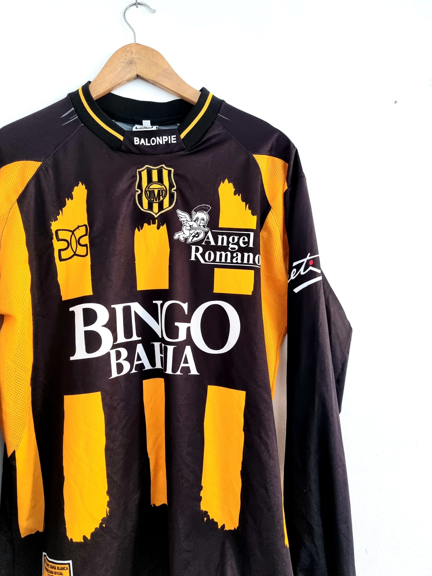 Balonpie Club Olimpo 04/05 Long Sleeve Home Shirt Large