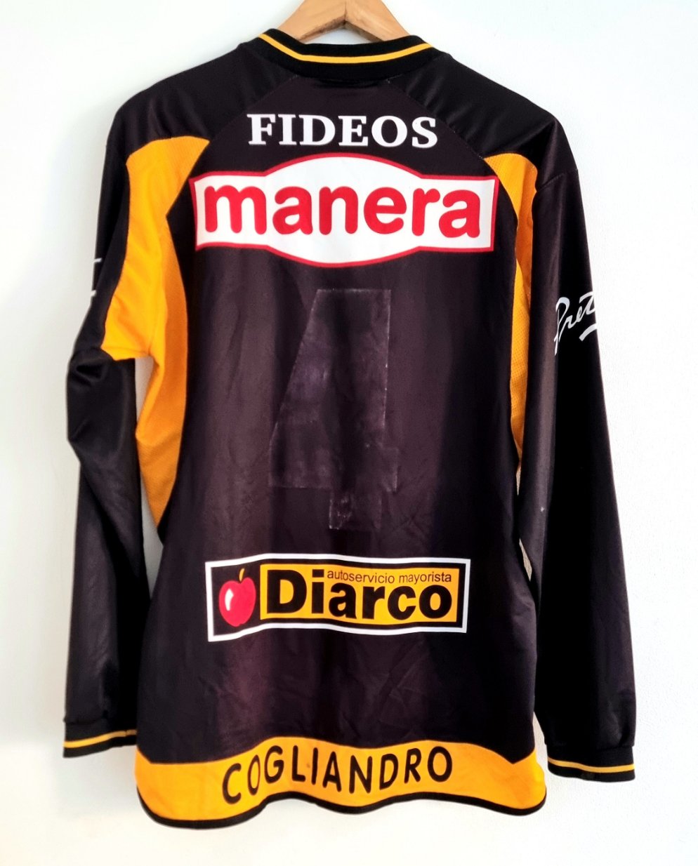 Balonpie Club Olimpo 04/05 Long Sleeve Home Shirt Large