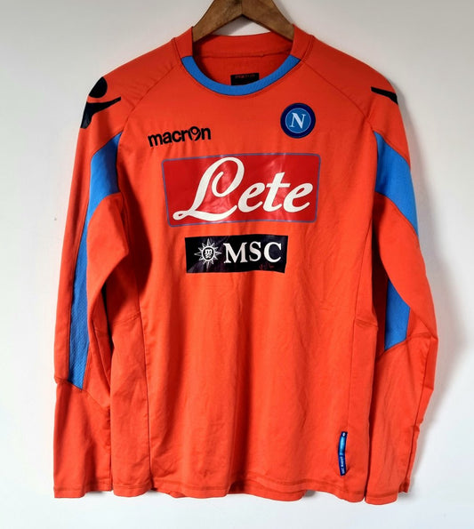 Macron Napoli 11/12 Long Sleeve Player Issue Goalkeeper Shirt XL