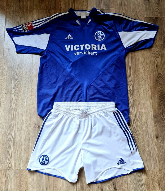 Adidas Schalke 04 04/05 Home 'Ailton 9' Shirt & Shorts XL