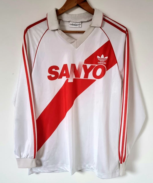 Adidas River Plate 92/93 Long Sleeve Home Shirt Medium