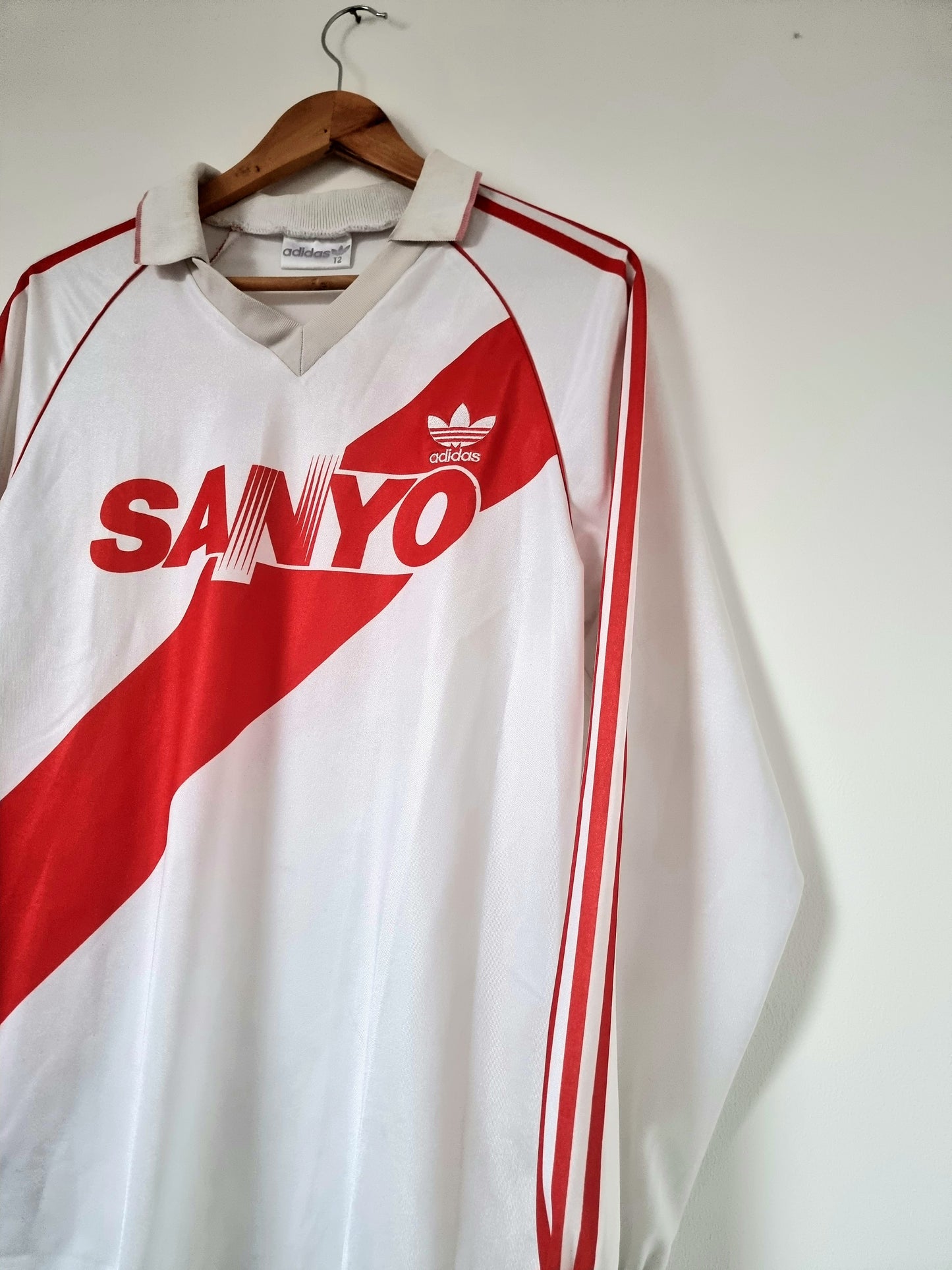 Adidas River Plate 92/93 Long Sleeve Home Shirt Medium