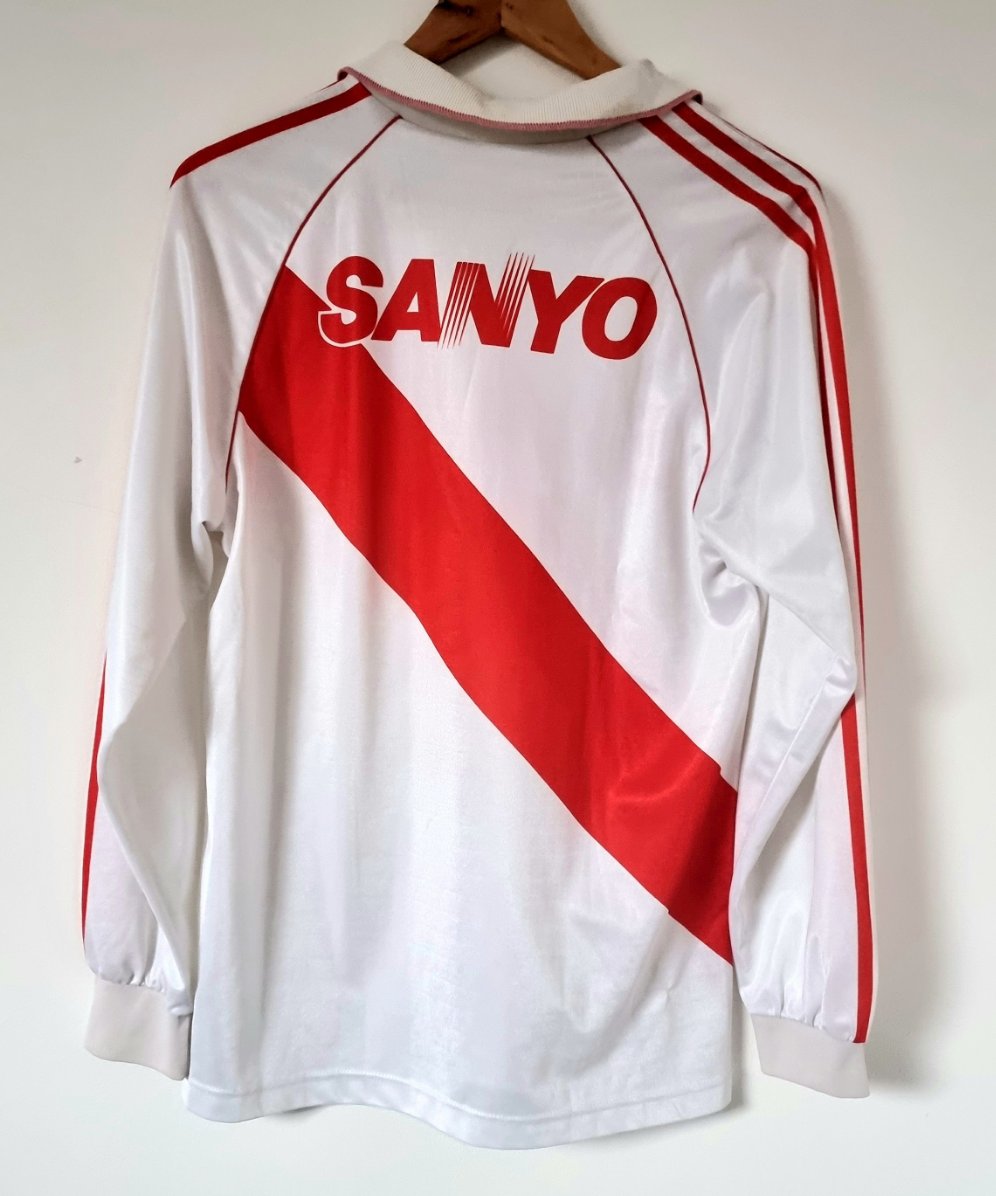 Adidas River Plate 92/93 Long Sleeve Home Shirt Medium