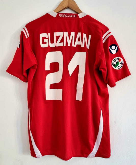 Macron Piacenza 09/10 'Guzman 21' Player Issue Home Shirt Large