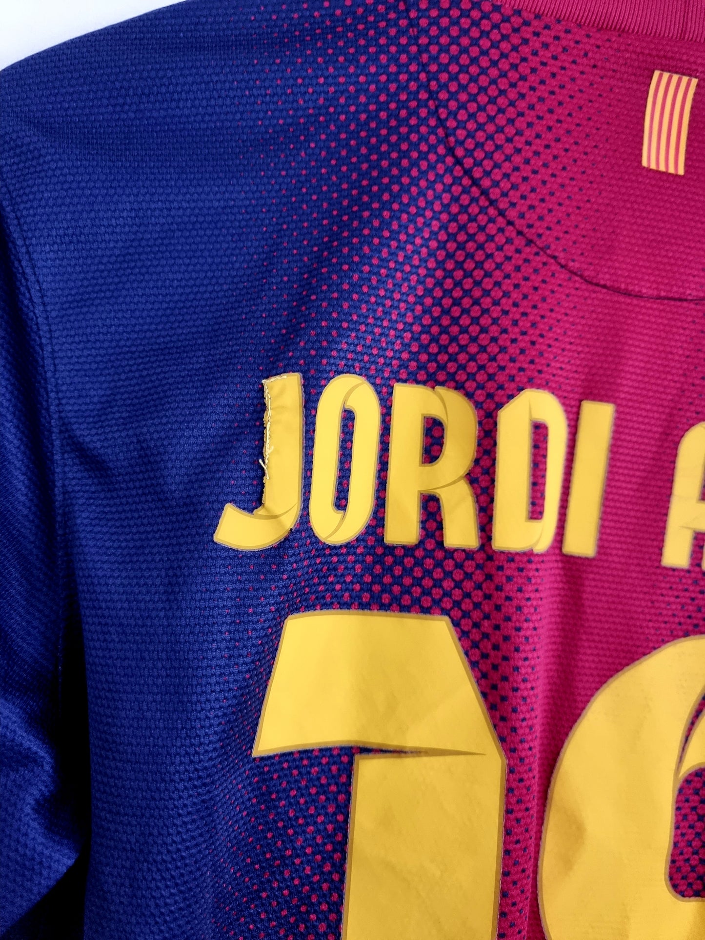 Nike Barcelona 12/13 'Jordi Alba 18' Home Shirt Small