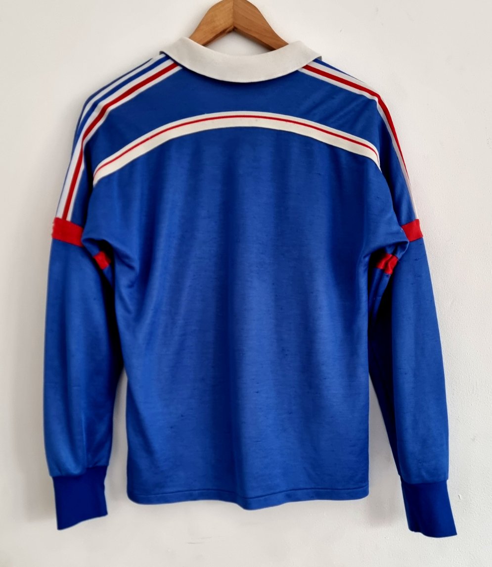 Adidas France 1986 Long Sleeve Home Shirt Medium