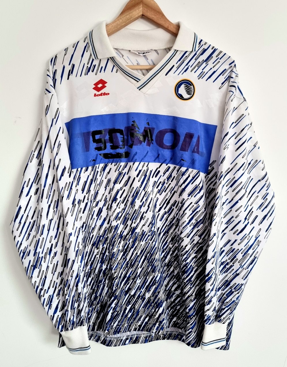 Lotto Atalanta 91/93 Long Sleeve Player Issue Away Shirt XL