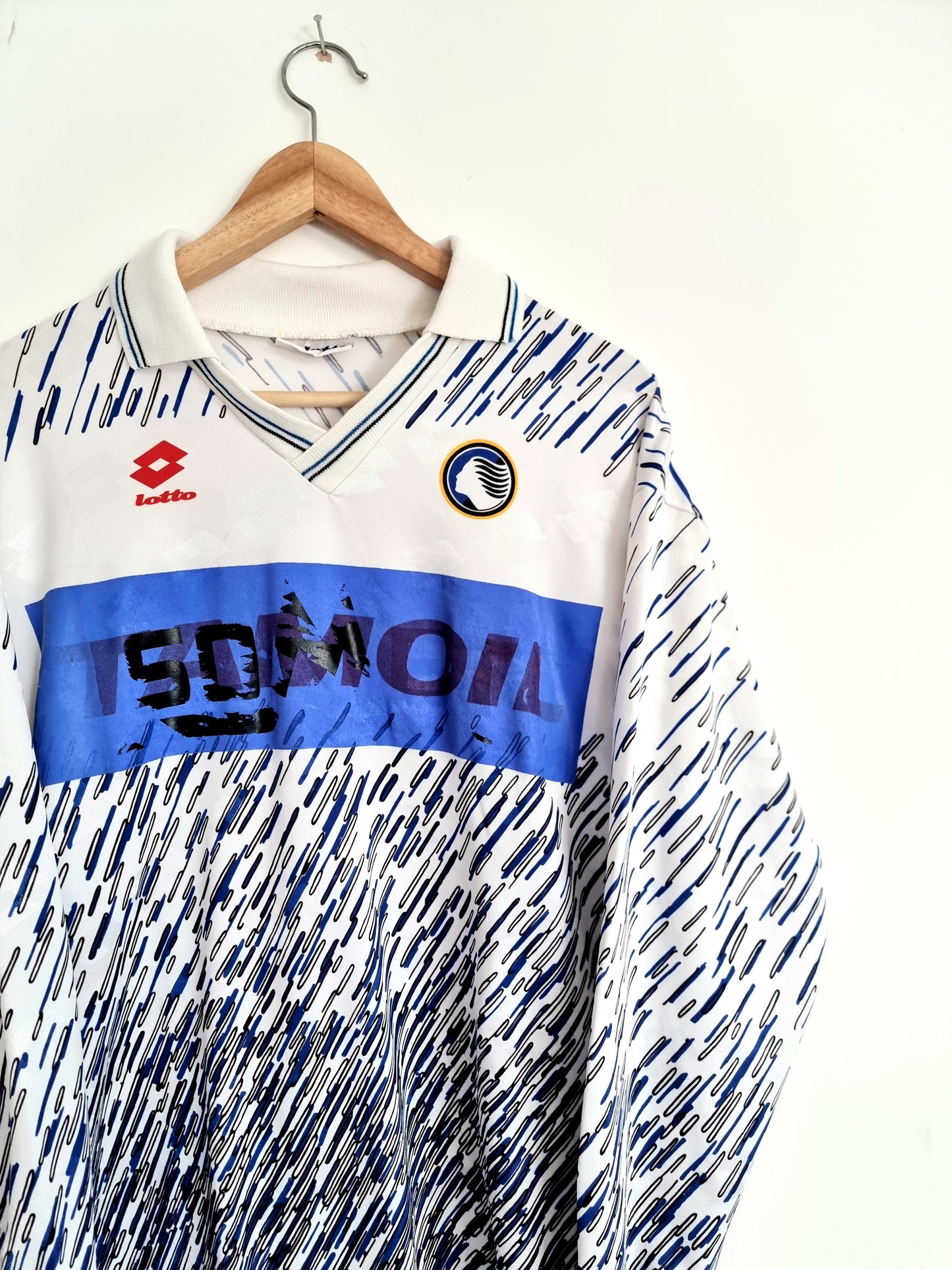 Lotto Atalanta 91/93 Long Sleeve Player Issue Away Shirt XL