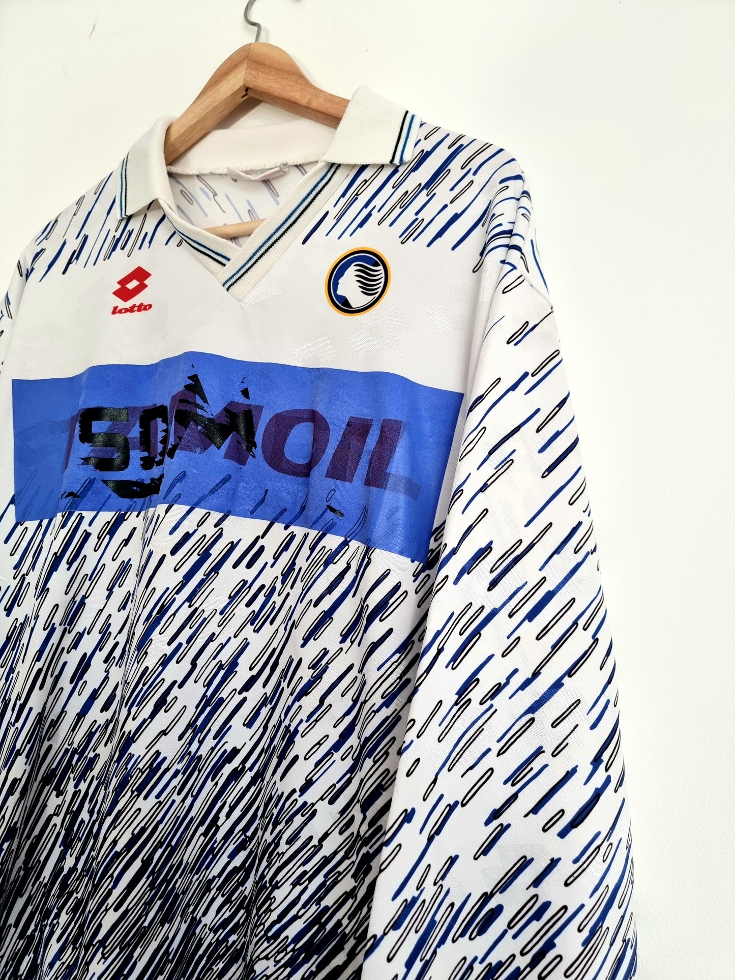 Lotto Atalanta 91/93 Long Sleeve Player Issue Away Shirt XL