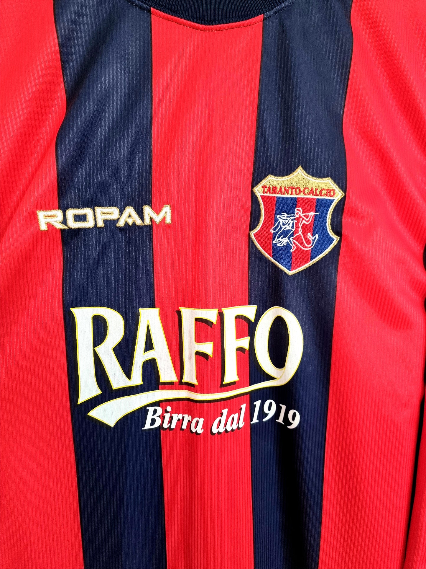 Ropam Taranto Calcio 00/01 Long Sleeve Home Shirt Large