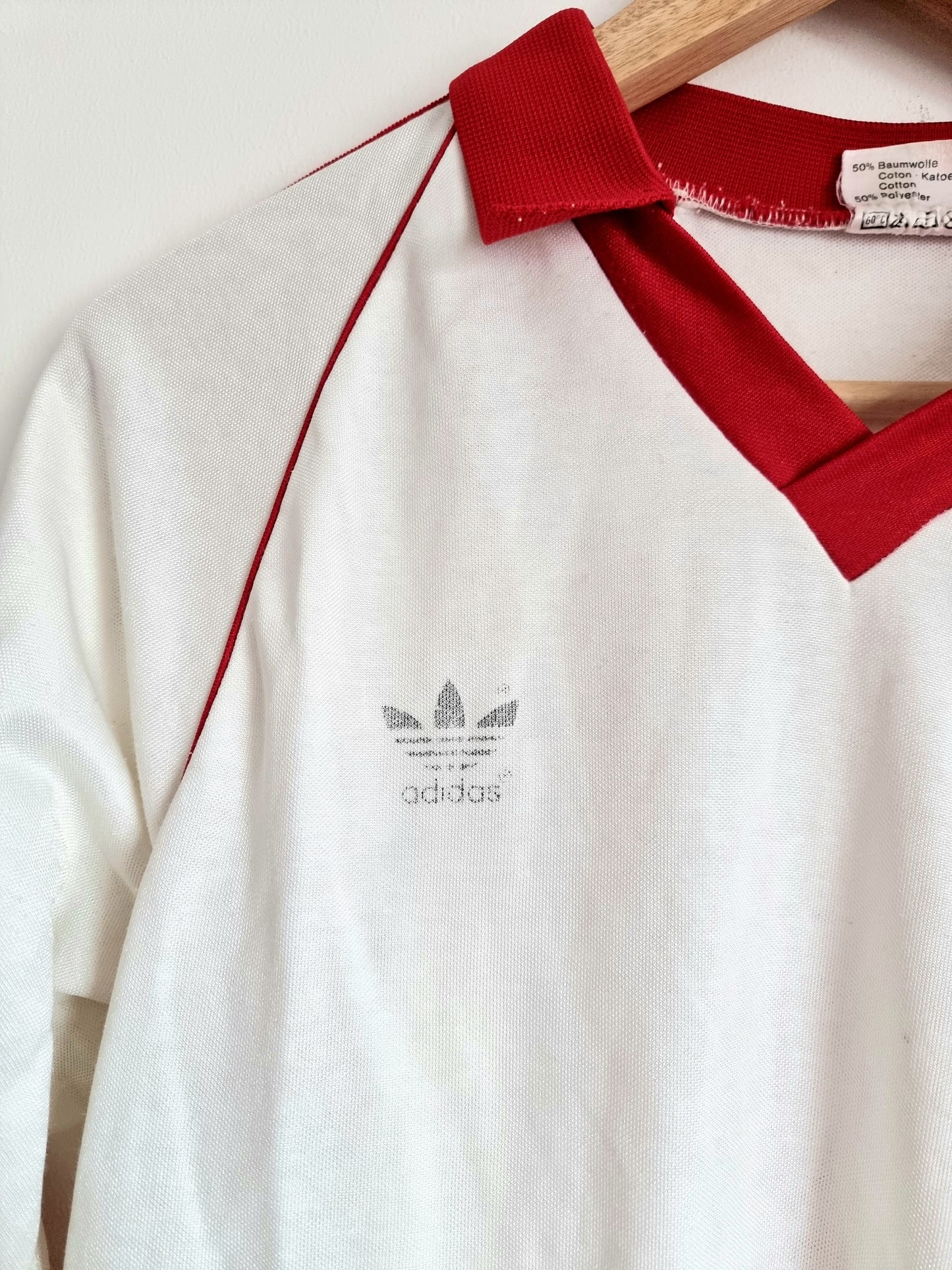 Adidas Bayern Munich Late 70s / Early 80s Long Sleeve Away Shirt Medium