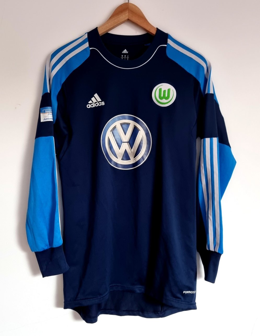 Adidas Formotion Wolfsburg II 13/14 Long Sleeve Regionalliga Player Issue Goalkeeper Shirt Medium