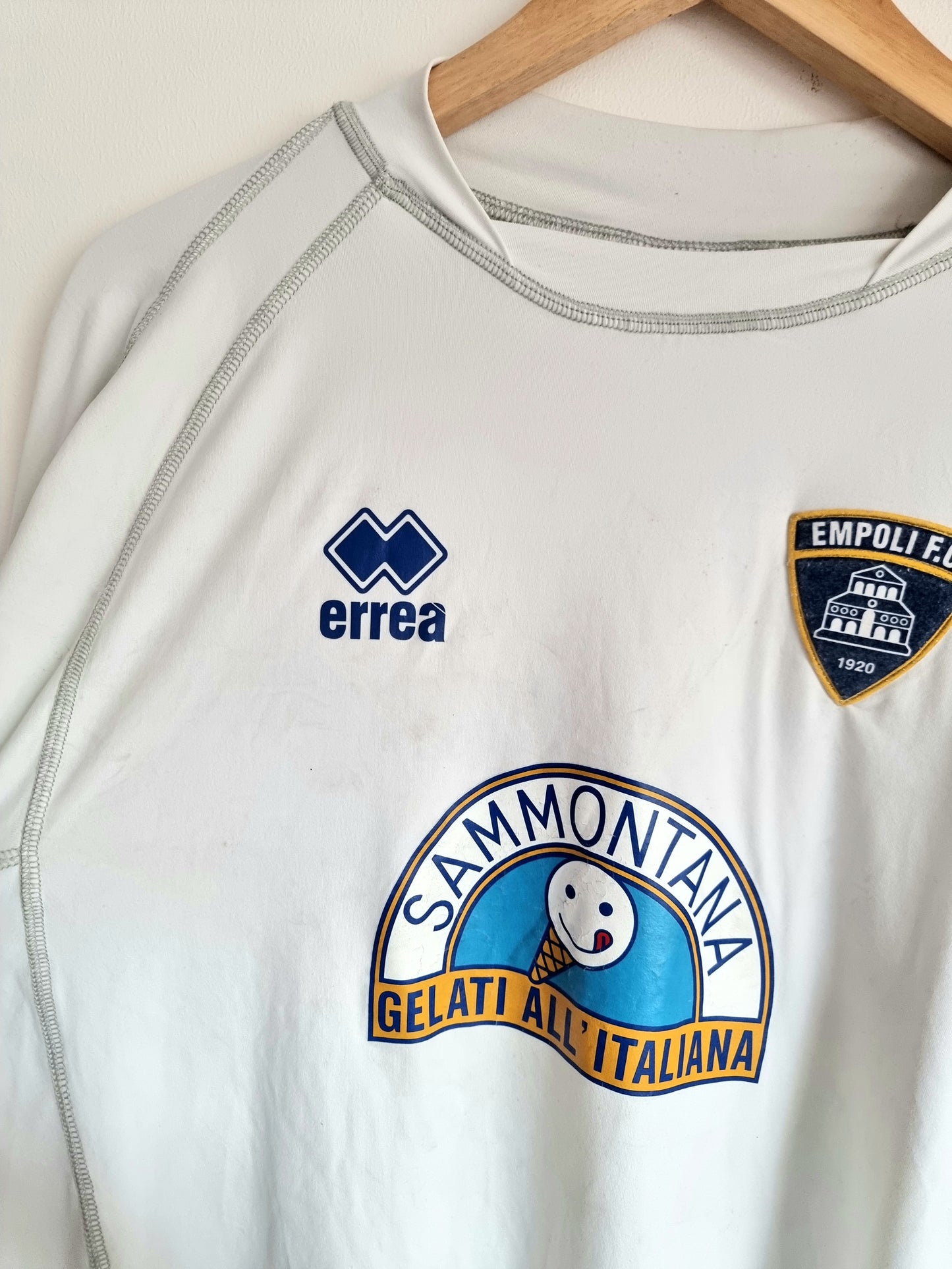 Errea Empoli 03/04 'Vargas 31' Player Issue Long Sleeve Away Shirt XL