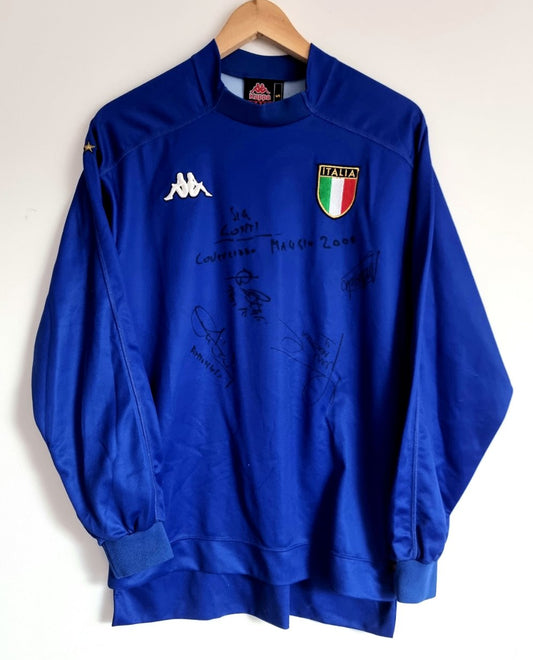Kappa Italy 98/00 Signed Long Sleeve Home Shirt Small